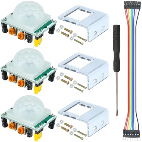 MTDELE 3 Pcs HC-SR501 PIR Motion Sensor Module