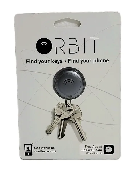 Orbit Bluetooth Key Finder Silver Find Your Keys Find Your Phone Water Resistant