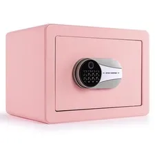0.6 Cubic Feet Biometric Safe, Fingerprint Safe W/Fireproof Bag, Removable Sh...