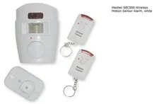 105 db Westek SEC500 Wireless Motion Sensor Security Alarm white Easy-to-Install