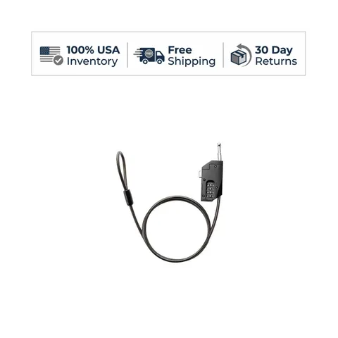 Trail Camera Combination Lock Stainless Steel Waterproof Resettable 6.5ft Cable
