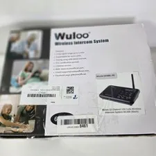 Wuloo Wireless Intercom System 22 Channel 1 Mile Range W888-P6 Black Open Box