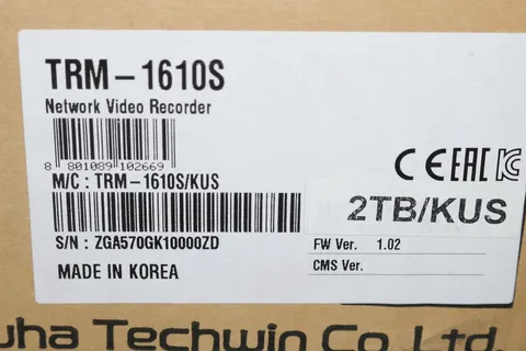 -=NEW=-HANWHA TECHWIN WISENET TRM-1610S MOBILE NETWORK VIDEO RECORDER W/2TB NVR