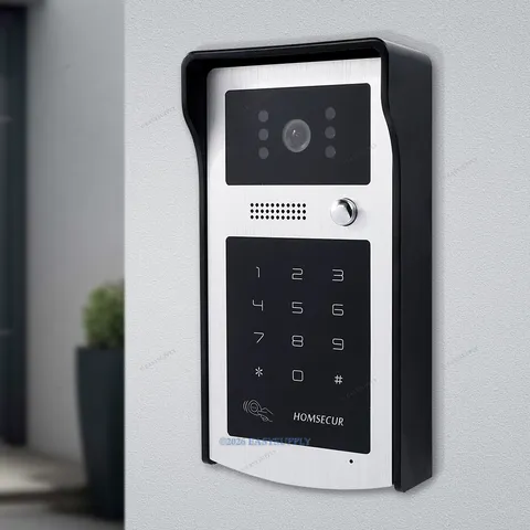 HOMSECUR Doorbell Outdoor Camera Via Digital Keypad and RFID Access US Stock