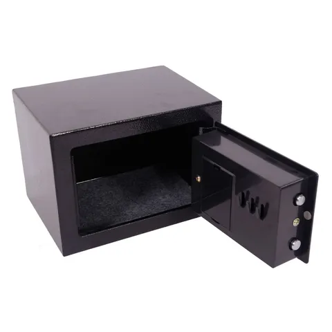 HOT PUSH Mini Wall-in Style Electronic Code Metal Steel Box Safe Case 17EF Black