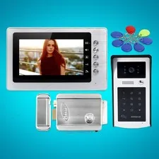 7" Video Door Entry Call System Electric Lock with Keys Included for House/ Flat