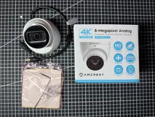 4K Analog Outdoor Security Dome Camera - AMC4KDM28-W-V3 - Open box - Unused