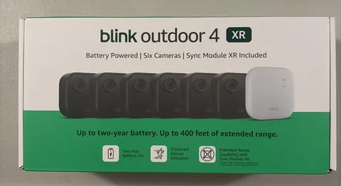 Blink Security Cameras 6 Camera Set Outdoor 4 XR w/ Sync Module HD Wireless NEW