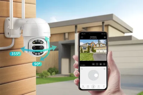 Wireless Security Camera Motion Detection Auto Tracking Hd1080p Tile Full Color
