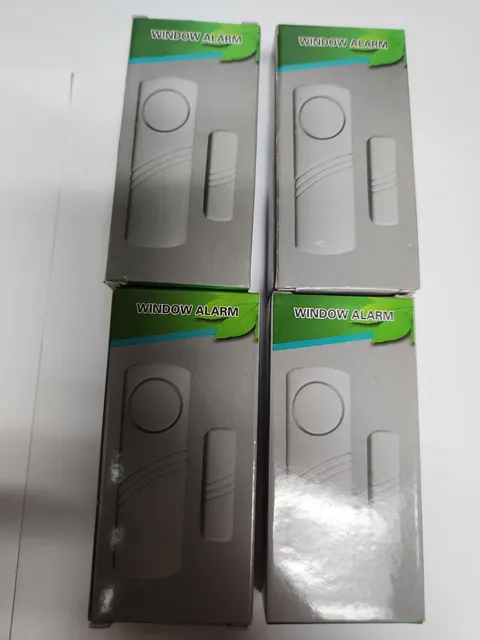 4 Home Safety Burglar Alarm Wireless System Security Device Door Window Sensor
