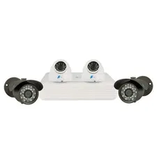 LineMak 4 Camera kit, 1/3.5" HDIS CMOS Sensor, 900TVL with 4Ch DVR, H.264, D1.