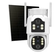 Hiseeu 4MP Dual Lens Wireless Solar Camera Outdoor for Home Security 5G & 2.4G