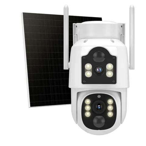Hiseeu 4MP Dual Lens Wireless Solar Camera Outdoor for Home Security 5G & 2.4G