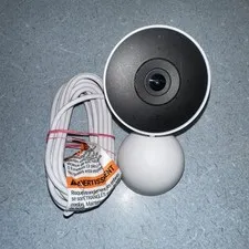 Google Nest Cam 2K Wired Indoor Security Camera w/ Two-way Audio, White (G1NRR)