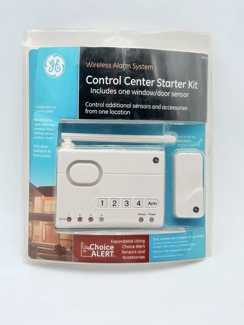GE Wireless Alarm System Control Center Starter Kit  Choice Alert Security New