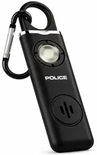 Police 130dB Personal Safety Alarm Keychain Rechargeable SOS Self Defense Black