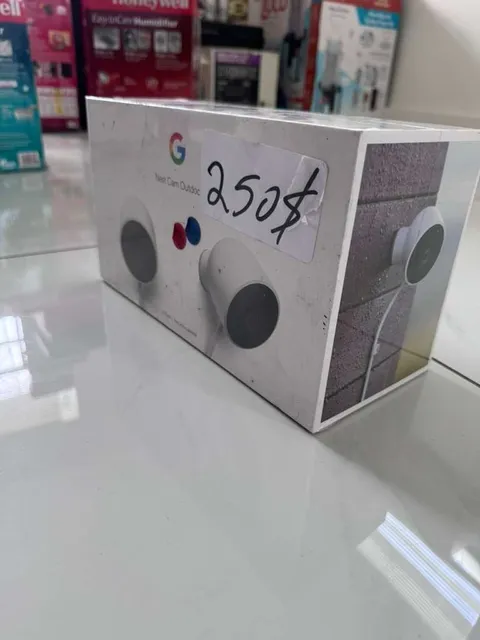 Google Nest Cam Indoor/Outdoor Surveillance Camera - Snow, Pack of 2