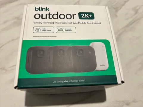 NEW 3 PACK Blink Outdoor 2K+ Wireless Security BLACK CAMERAS W/ SYNC CORE MODULE