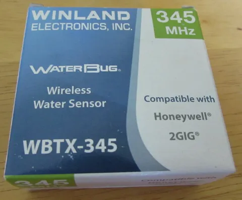Winland WBTX-345 Wireless Waterbug 345MHZ Compatible w/ Honeywell 2GIG Free Ship