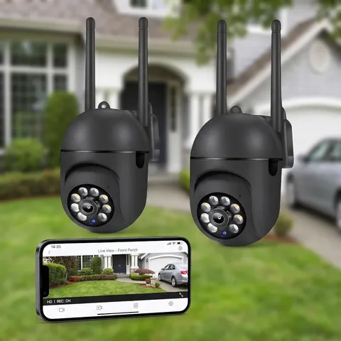 2Pack Wifi 1080P HD Night Vision Camera for Remote Surveillance Indoor Security