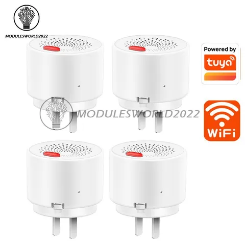 4pcs Gas Leak Detector Tuya Wifi Combustible Gas Alarm Home Natural Gas Sensor