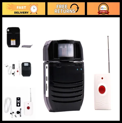 Motion Sensor Sound Player Alarm - PIR Infrared Door Greeter Alert System