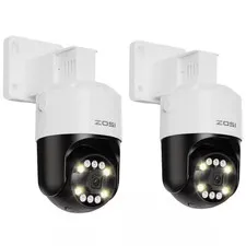 C296B 4K 8MP Hardwired POE Add-On Outdoor Home Security Camera, 355° Pan Tilt, O