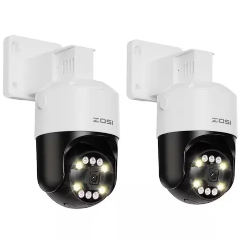 C296B 4K 8MP Hardwired POE Add-On Outdoor Home Security Camera, 355° Pan Tilt, O
