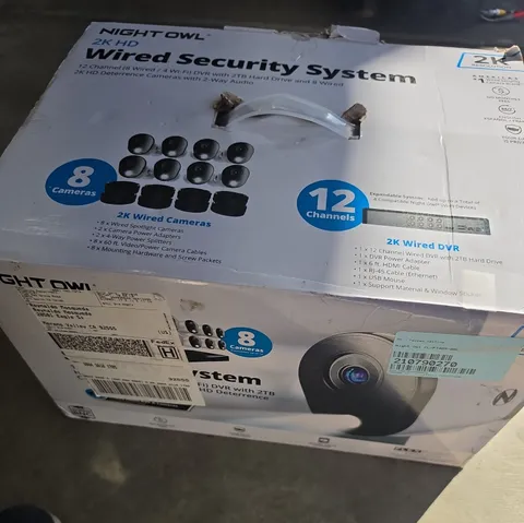 Night Owl CL-FT4D2-88L 12 Channel (8 Wired 4 Wi-Fi) 2K DVR Security System