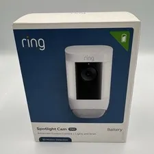 Brand New Sealed Ring Spotlight Cam Pro Battery Advanced Outdoor Camera White 3D