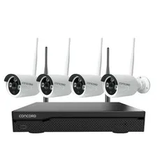 Concord 10 Channel WiFi NVR Kit with 4 x 4K Bullet Cameras IP66 V4