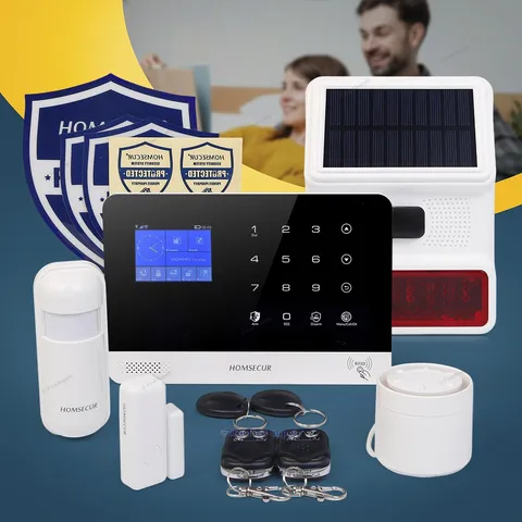 HOMSECUR Wireless WIFI 4G LCD Home Security Alarm System