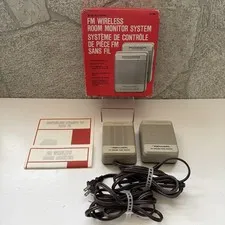Vtg Realistic FM Wireless Room Monitor System No. 43-208 Tandy Manual Tested