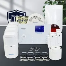 HOMSECUR LCD Wireless&Wired WIFI Burglar Alarm System with Pet-Immune/Friendly