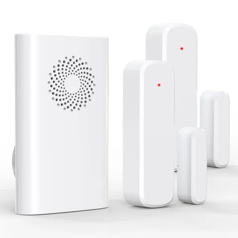 Wireless Door Chime for Business Entering, Open Alarm white 