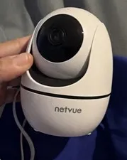 Netvue Wi-Fi Home Security Camera Indoor Pan/Tilt - Powers On Only / As-Is