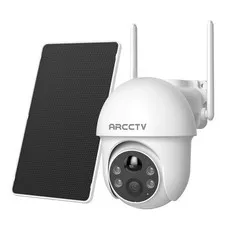 ARCCTV 4MP Solar Powered Security Cameras Wireless Outdoor Pan/Tilt 2 Way Audio