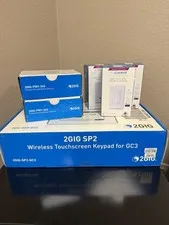 2GIG SP2 Keypad 2x PIR1 Motion Sensors 3x WD500Z-1 Z-Wave Modules NIB