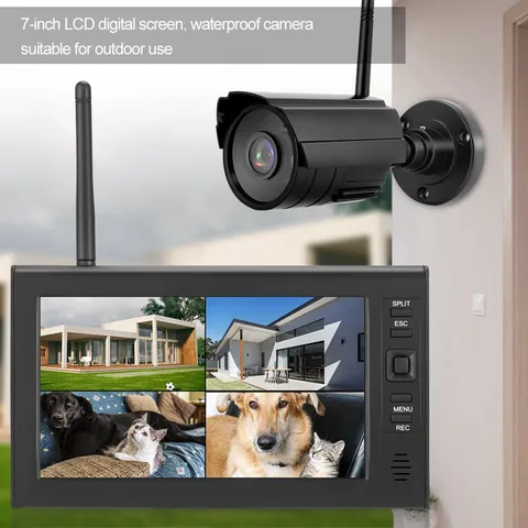 1pc Waterproof Security IR Camera LCD Monitor System Recommended