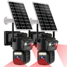 Security Cameras Outdoor WiFi,5G/2.4G Cameras for Home Security Solar Power w...