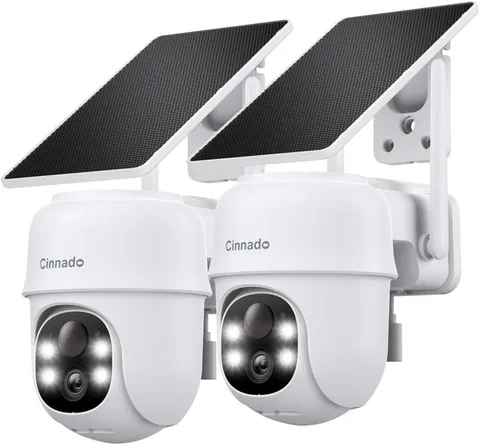 2K Cameras for Home Security-2.4G WiFi Outdoor Camera Wireless Solar/Battery ...