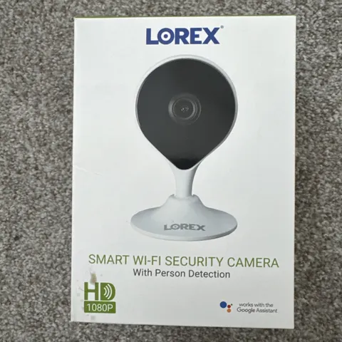 Open Box Lorex 1080P Smart Indoor Wifi Camera w/ Person Detection
