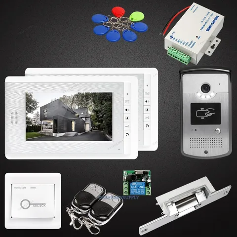 7inch Video Door Entry Security Intercom with IR Night Vision for Home Security