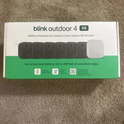 Blink Outdoor 4 XR , 6  Camera System w/Sync Module Included - New Sealed