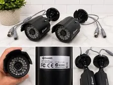 Swann SRPRO-815CAM Security Cameras IR Night Vision Lot of 2 One Broken Mount