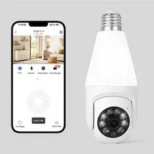 HD 360° Camaras de Seguridad para Casa Inalambricas Con Vision Nocturna y Audio