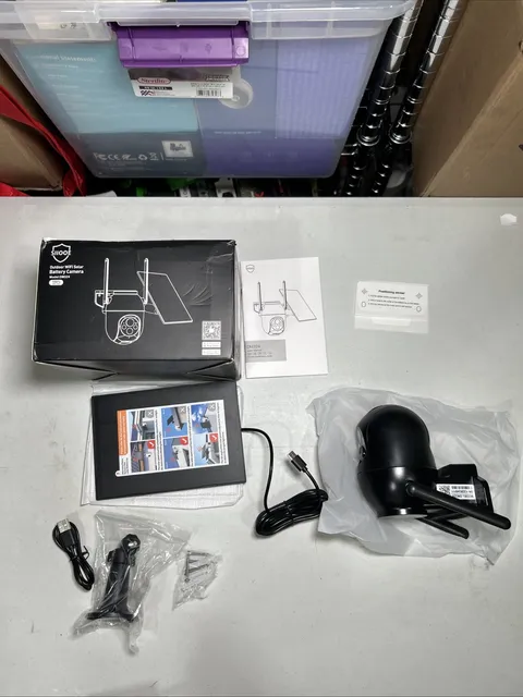 SIIOEE Outdoor WiFi Solar Battery Camera OPEN BOX