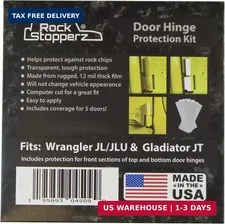 Door Hinge Protection Kit - Compatible with Jeep Wrangler JL/JLU/Gladiator - 2 o