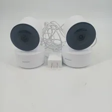 Merkury Smart PTZ Security Camera White WiFi Home Surveillance pair of 2
