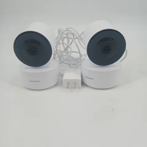 Merkury Smart PTZ Security Camera White WiFi Home Surveillance pair of 2